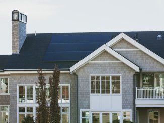 Solceller och energilagring illustration